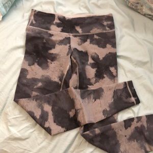 Grey/Black watercolor Wunder Unders, full length